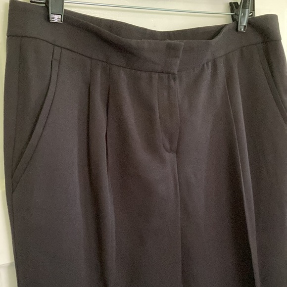 Women's Theory Pleated Trousers size 12 black - Picture 3 of 5